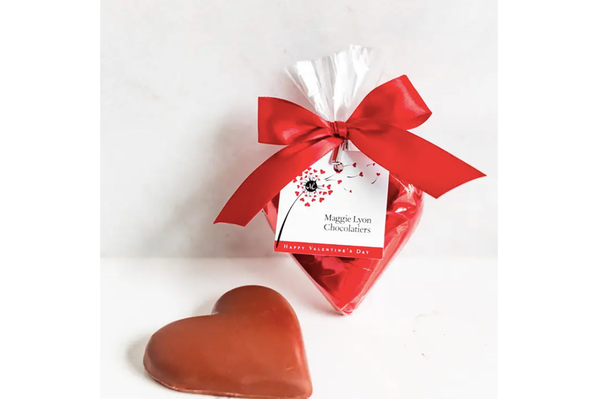 Solid Milk Chocolate Heart - Maggie Lyon