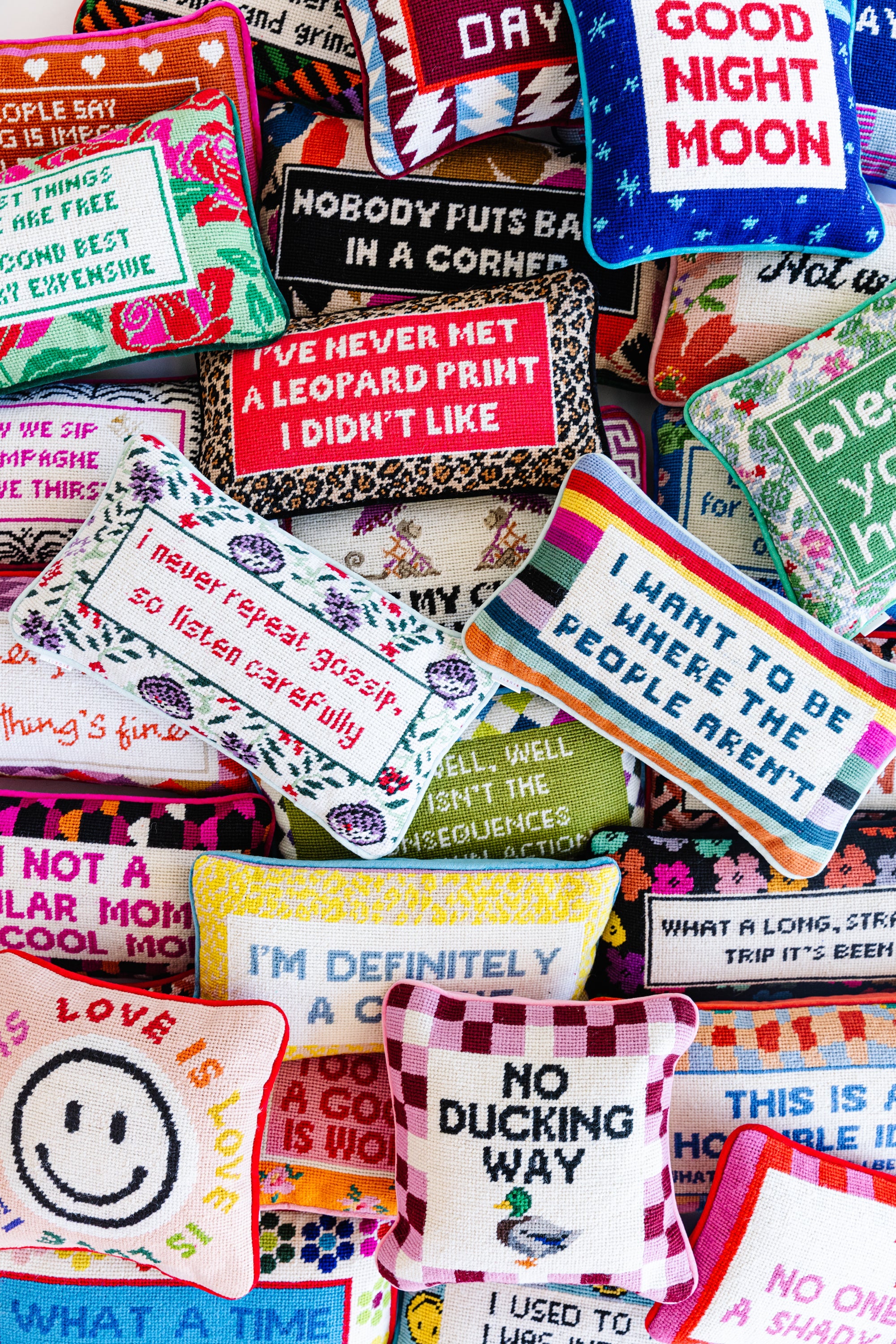 Where the People Aren't Needlepoint Pillow – Lucy's Market