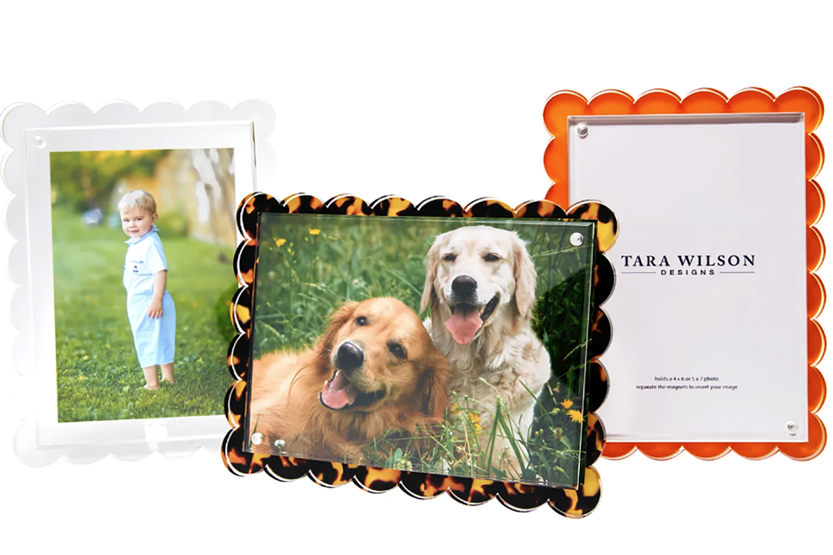 Lucite Scallop Frame