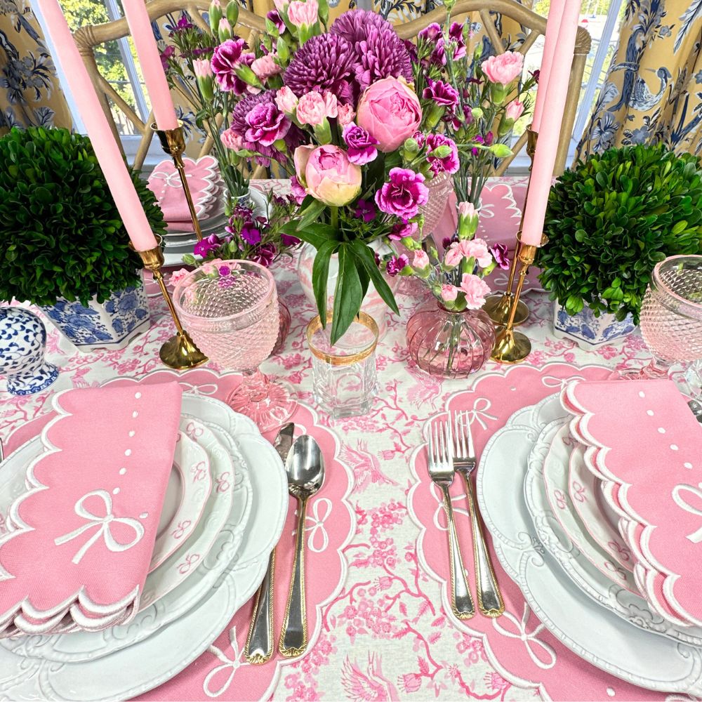 Juliet Bows Placemat - Pink (Set of 4) – Lucy's Market