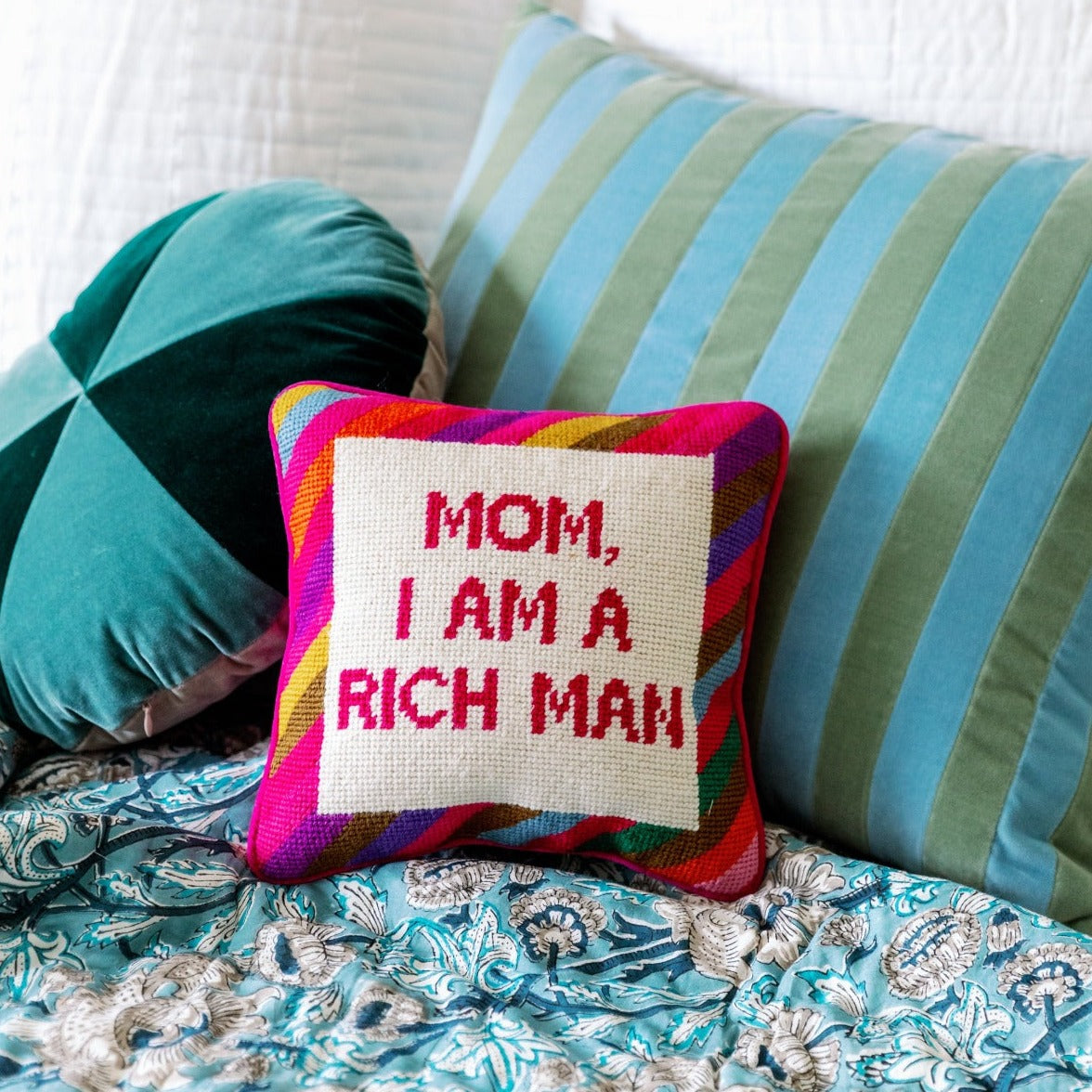 Furbish Studio Cher Knows Best Needlepoint Pillow - Thumbnail 5