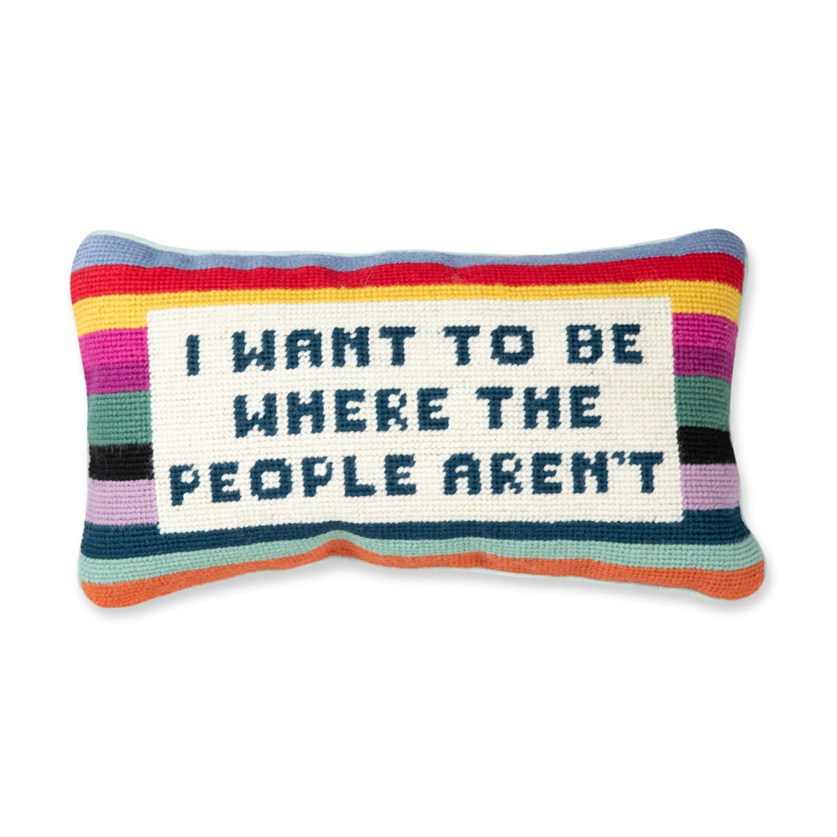 Where the People Aren't Needlepoint Pillow – Lucy's Market