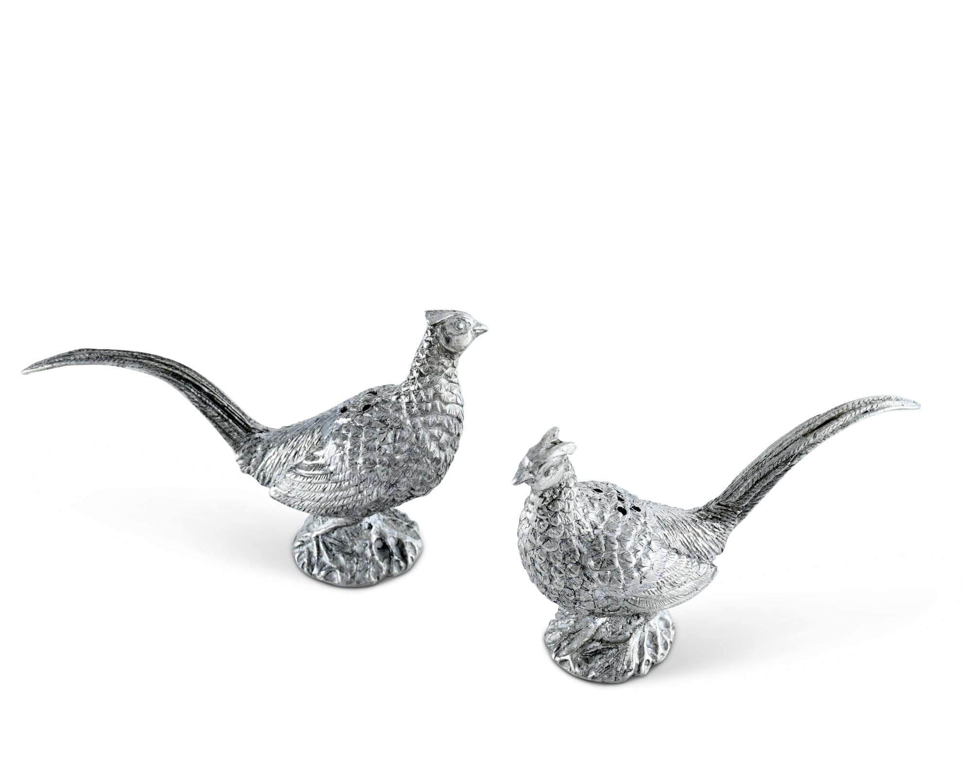Vagabond House Pewter Pheasants Salt & Pepper Shakers - Thumbnail 4