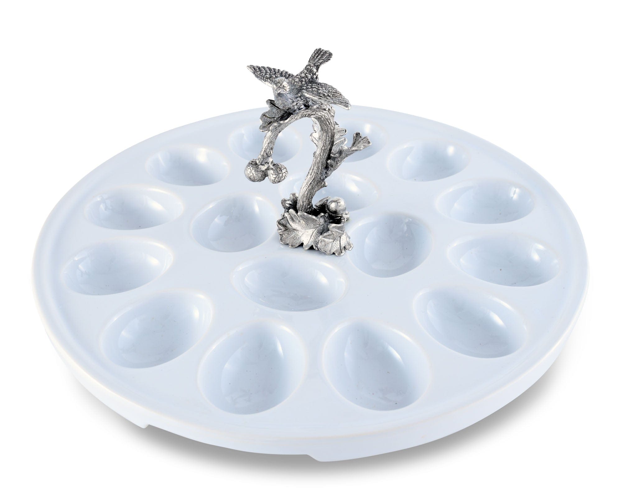 Vagabond House Deviled Egg Tray with Song Bird Handle - Thumbnail 4